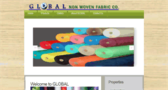 Desktop Screenshot of globalnonwovenfabric.com